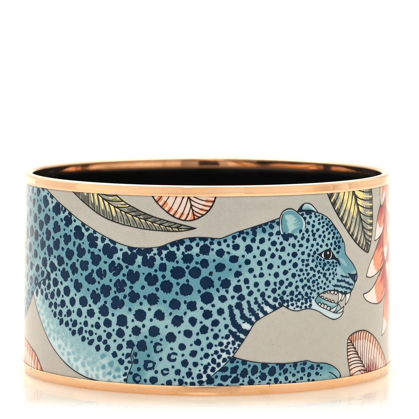 Enamel Printed Marche de Savana Extra Wide Bracelet 70 Romantique