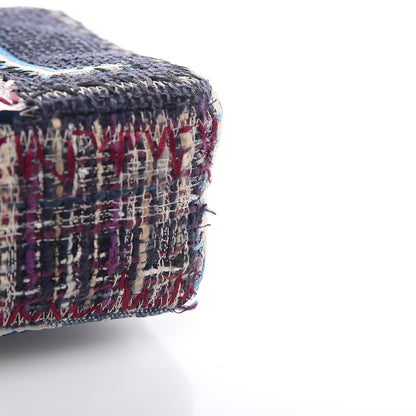 Chanel Denim Tweed Patchwork Medium Single Flap Multicolor 10 of 13
