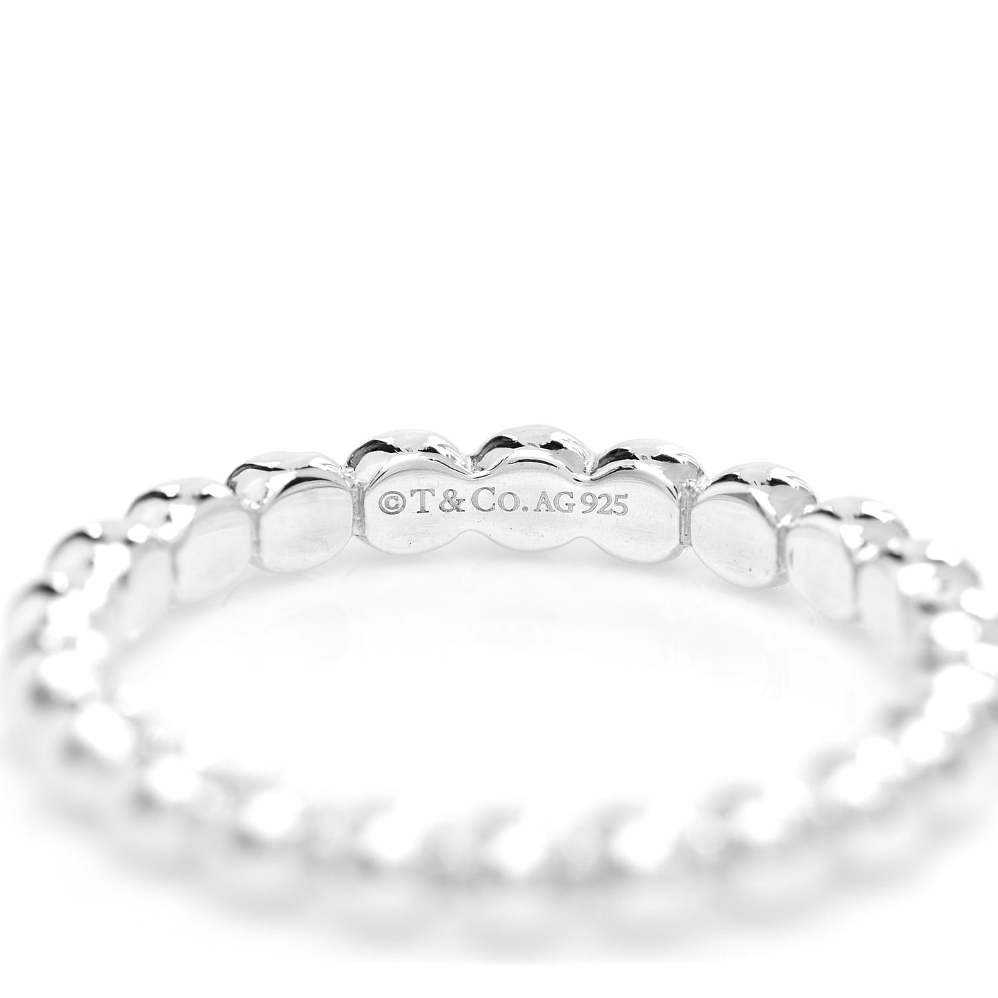 Sterling Silver HardWear Bead Ring 58 8.5