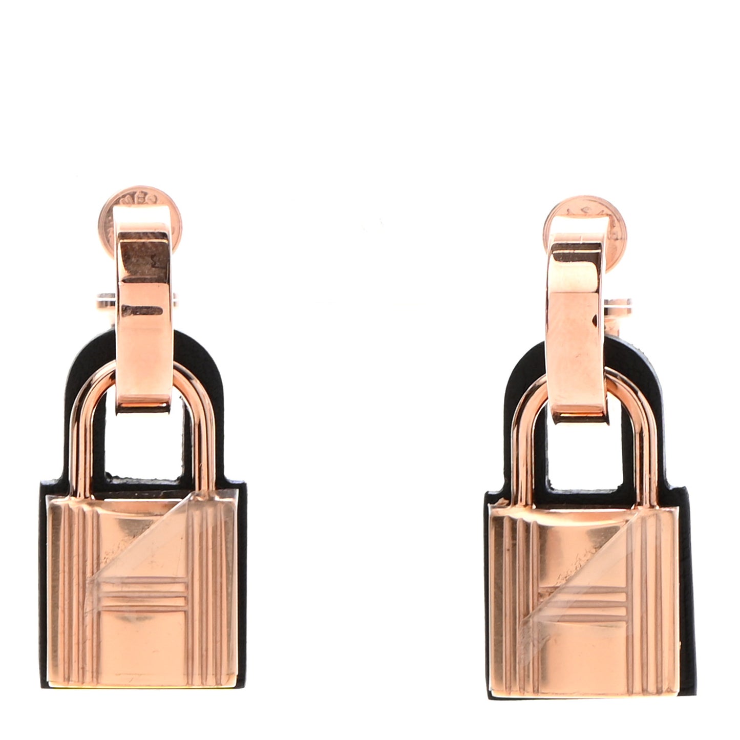 Rose Gold Swift O'Kelly Earrings Black