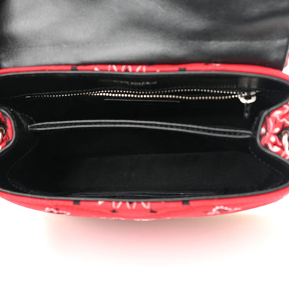 Saint Laurent Cotton Bandana Y Quilted Monogram Toy Loulou Crossbody Bag Red 5 of 16
