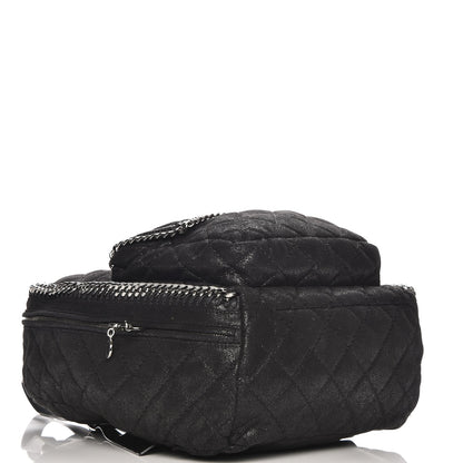 Stella McCartney Shaggy Deer Quilted Falabella Backpack Black 4 of 8