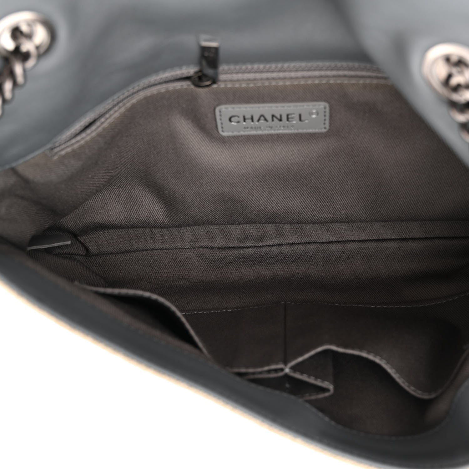 Chanel Canvas Tromp L’Oeil Graffiti Oh My Boy Flap Beige 5 of 10