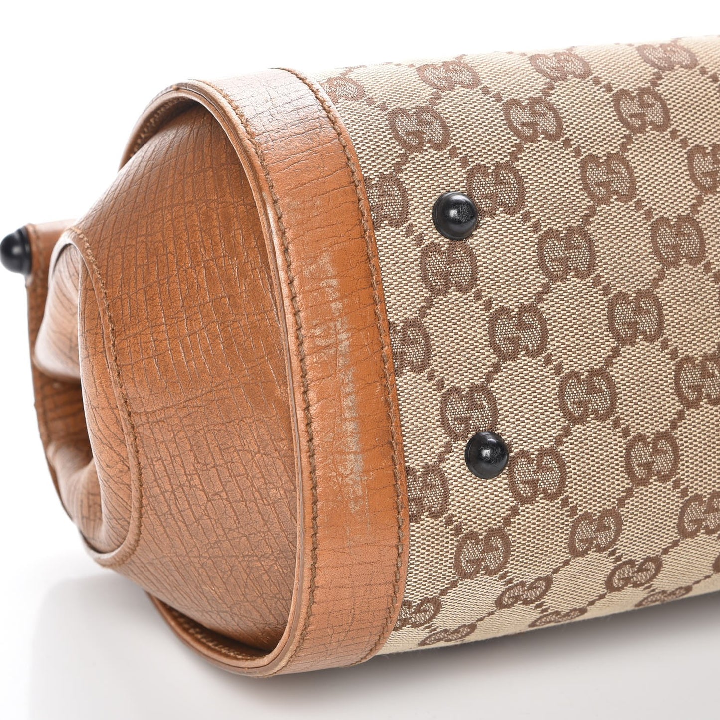 Monogram Bamboo Bullet Bag Brown