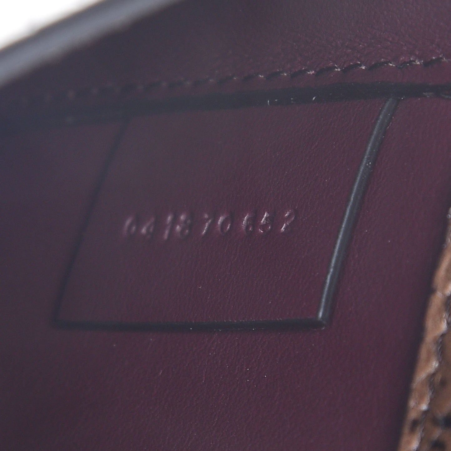 Calfskin Watersnake Embossed Large Tess Bag Coconut Brown