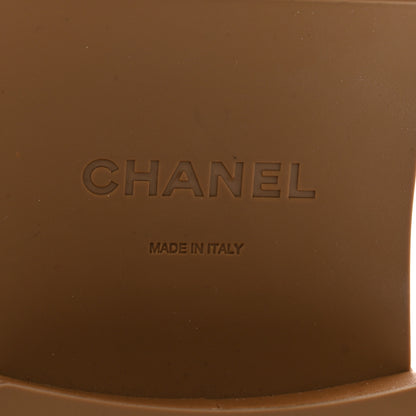 Chanel Calfskin CC Platform Loafers 39.5 Beige 6 of 11