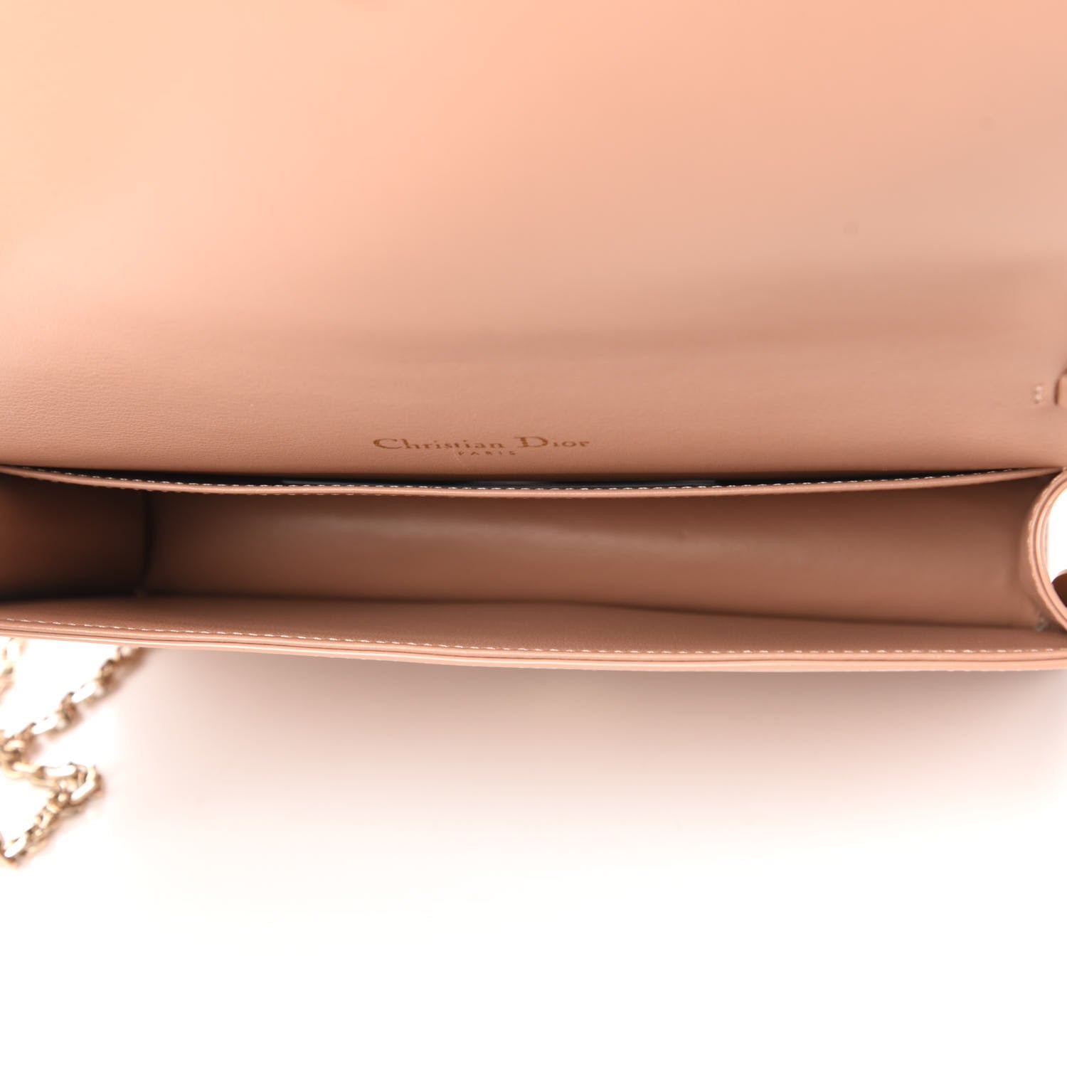Christian Dior Patent Cannage Lady Dior Convertible Clutch Rose Des Vents 5 of 10