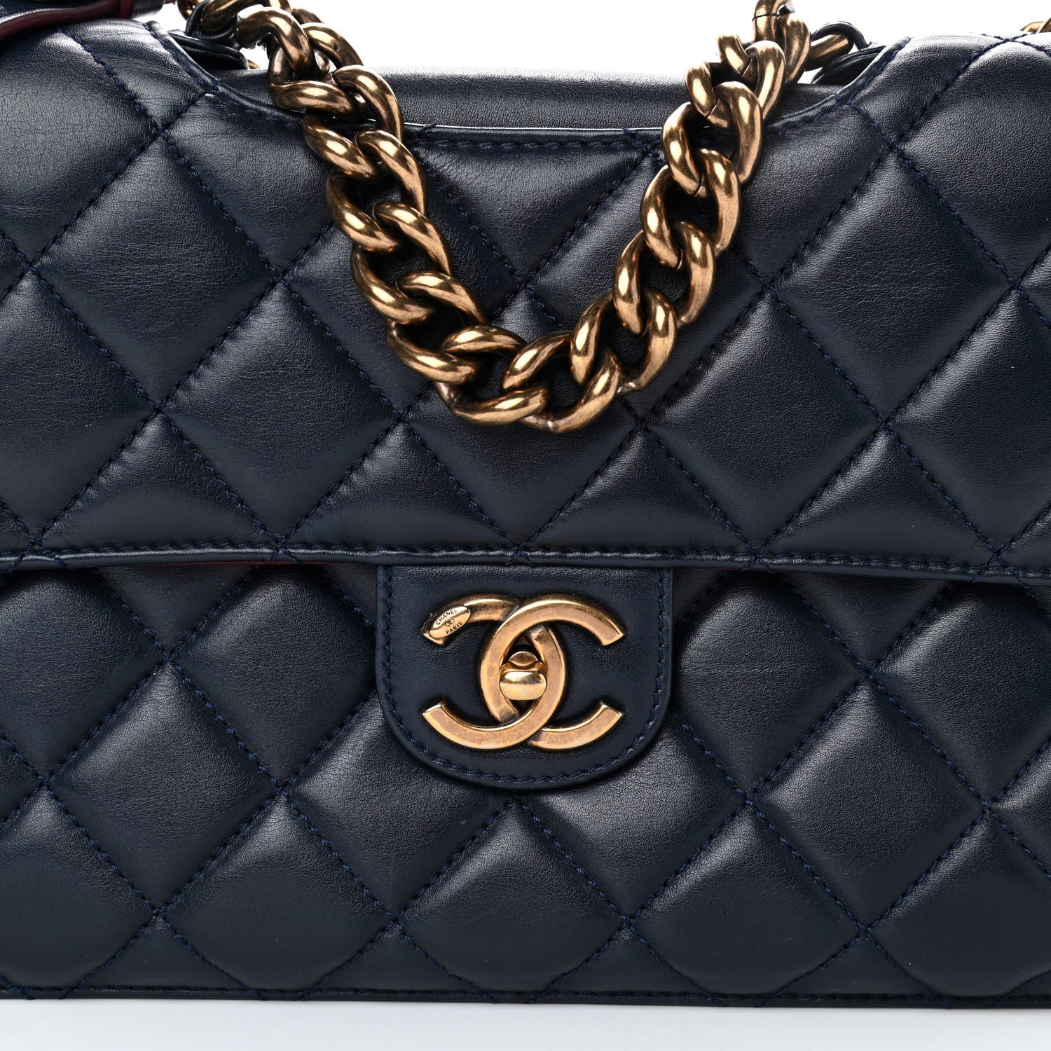 Chanel Calfskin Quilted Large Perfect Edge Flap Black 9 of 15