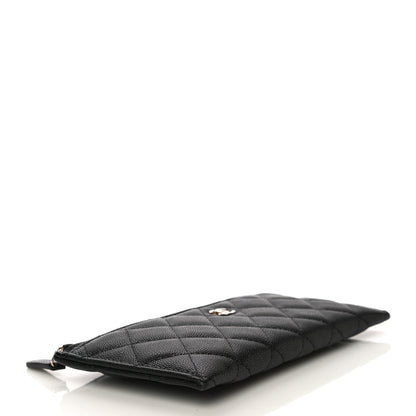 Chanel Caviar Quilted Classic Zip Pouch Black 4 of 11