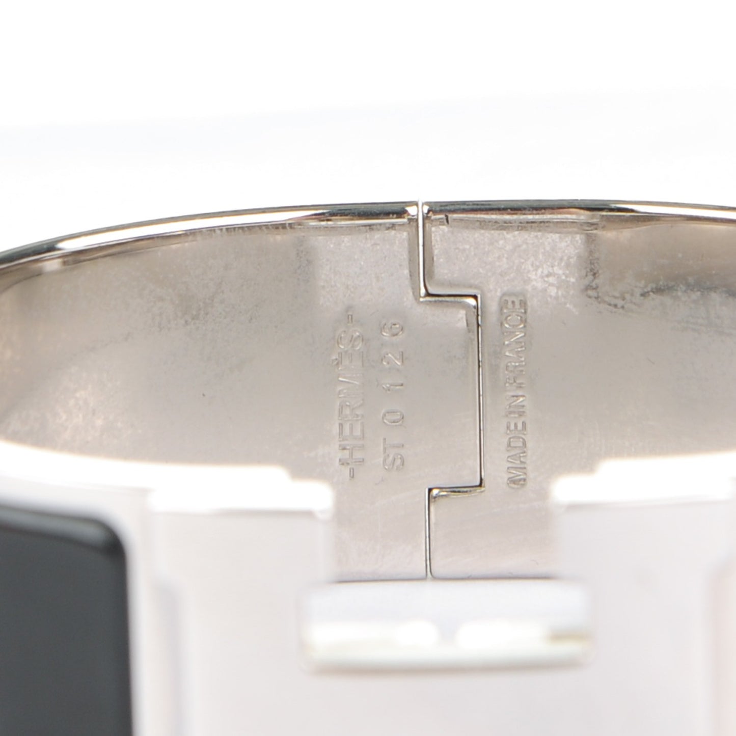 Enamel Wide Clic Clac H Bracelet PM Black