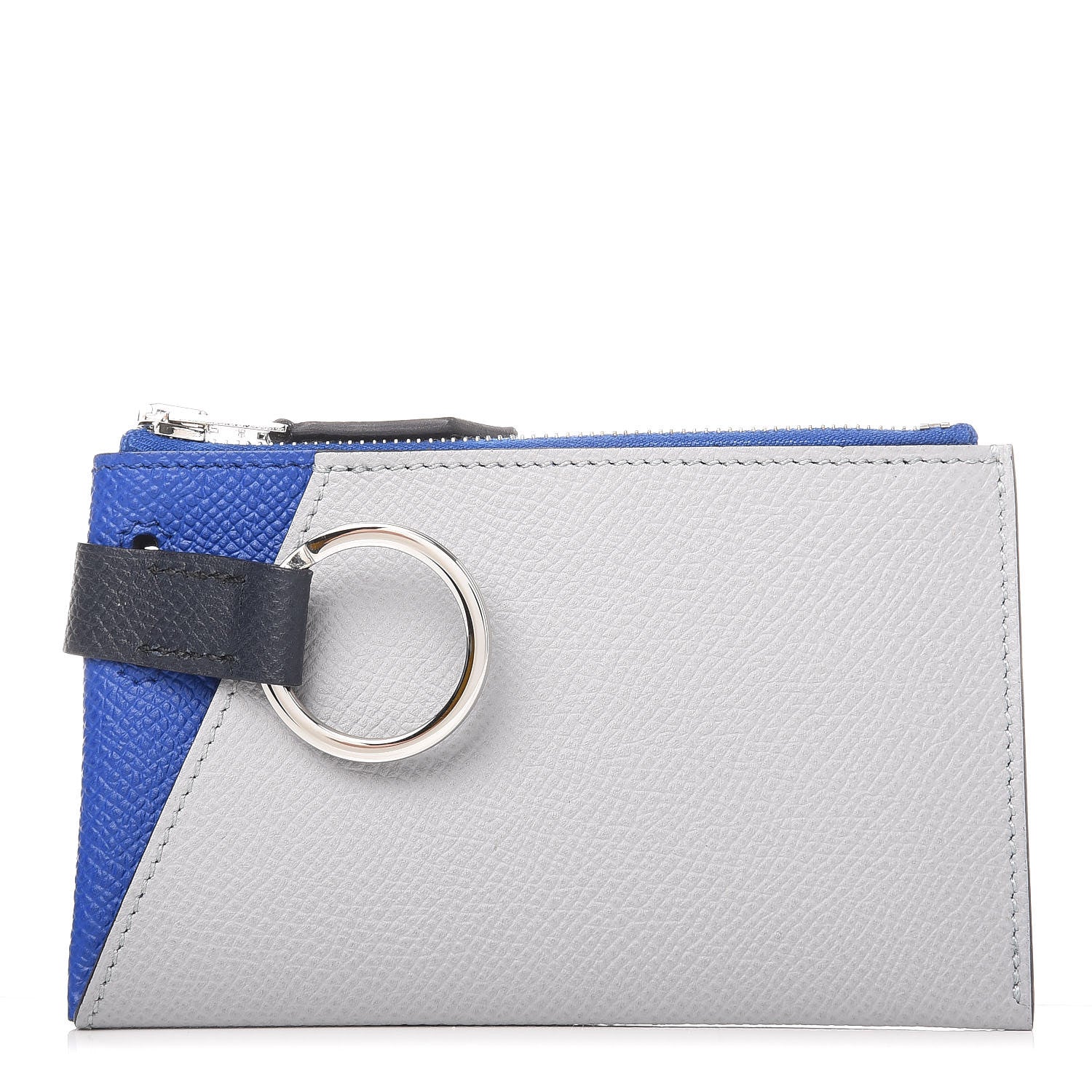 Hermes Epsom Vertige Mini Colorblock Card Holder Bleu Royal Bleu Glacier Bleu Indigo 1 of 8