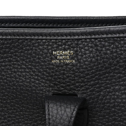 Hermes Taurillon Clemence Evelyne III PM Black 6 of 10