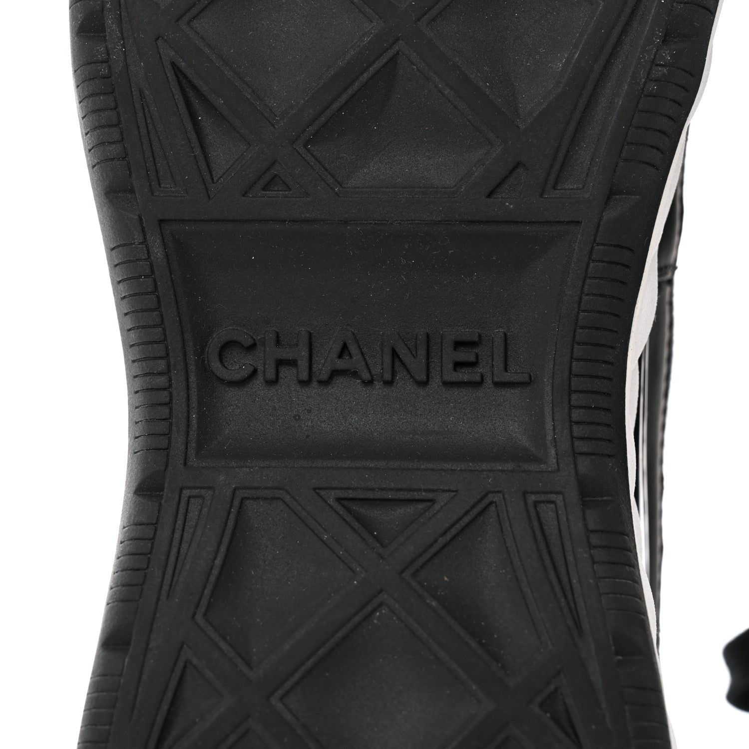 Chanel Velvet Calfskin Mixed Fibers CC Sneakers 40.5 Black 8 of 8
