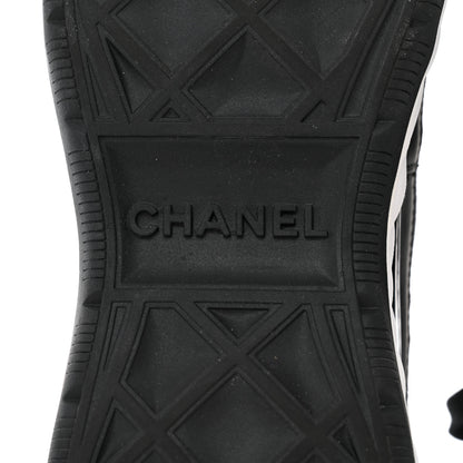Chanel Velvet Calfskin Mixed Fibers CC Sneakers 40.5 Black 8 of 8