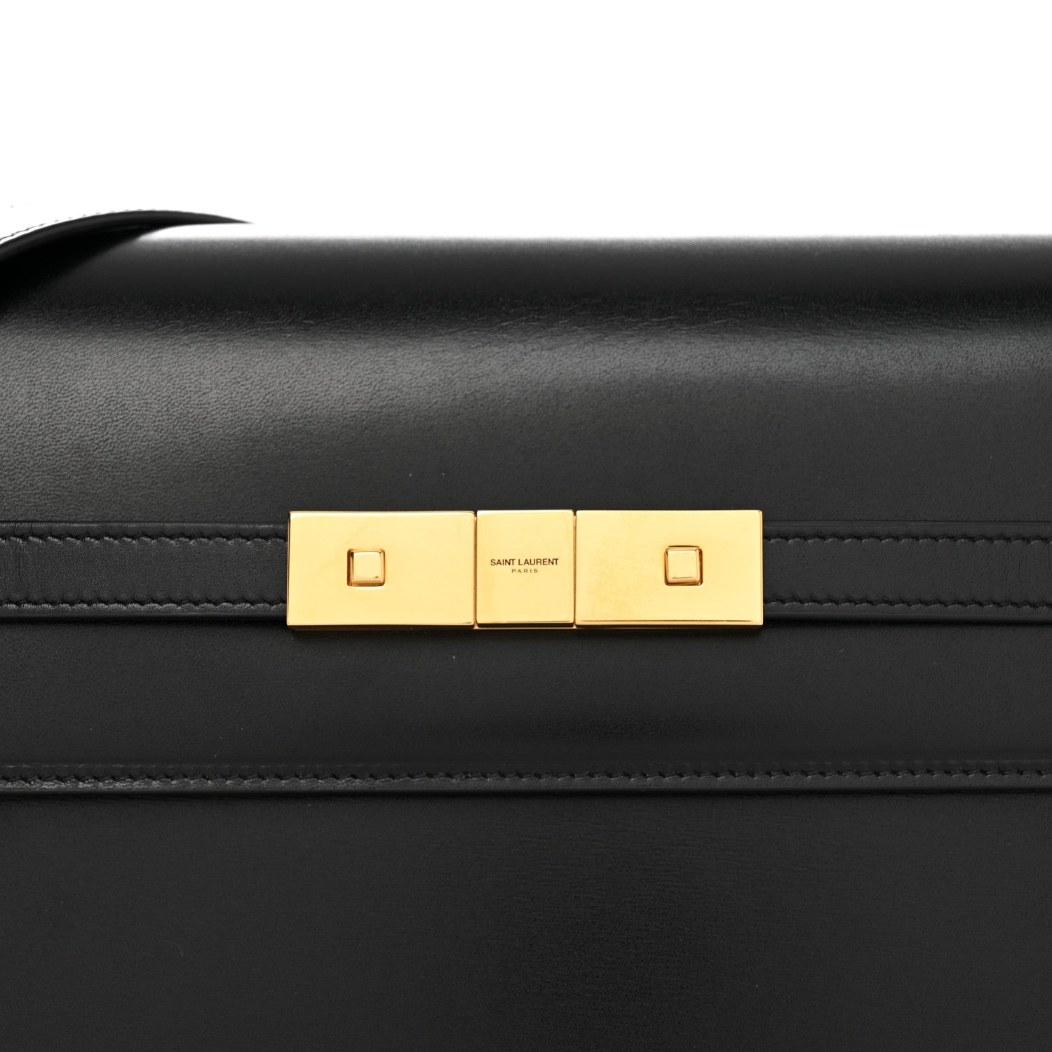 Saint Laurent Smooth Calfskin Manhattan Shoulder Bag Black 9 of 11