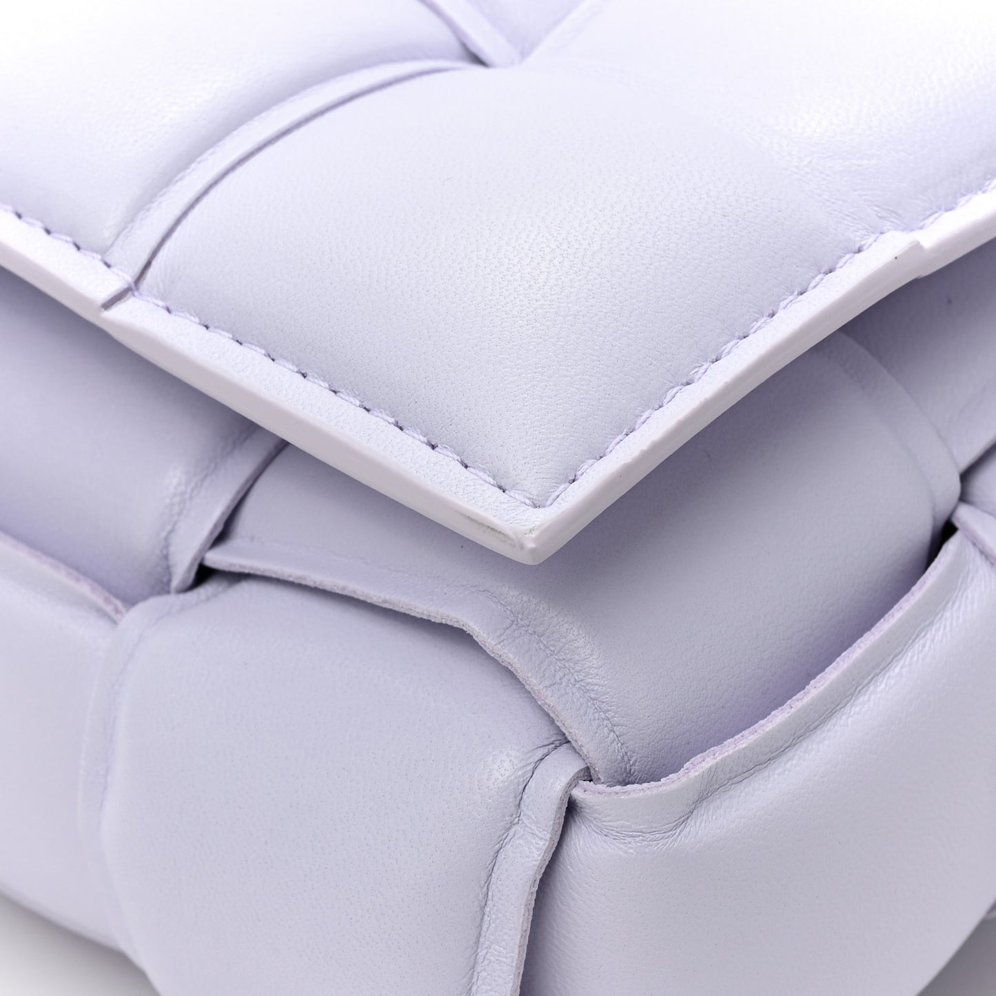 Nappa Maxi Intreccio Padded Cassette Crossbody Bag Mirth Washed