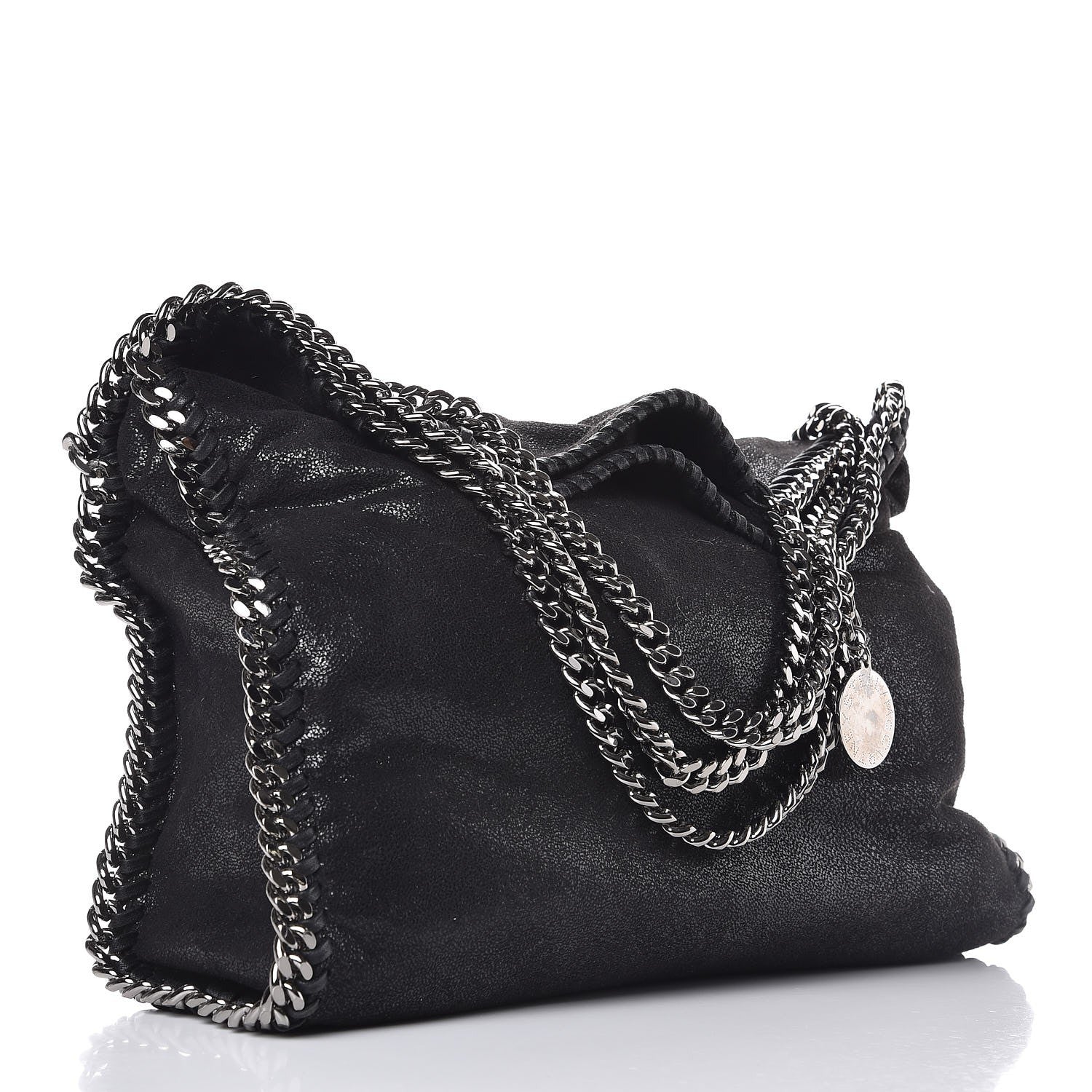 Stella McCartney Shaggy Deer Falabella Fold Over Tote Black 4 of 15