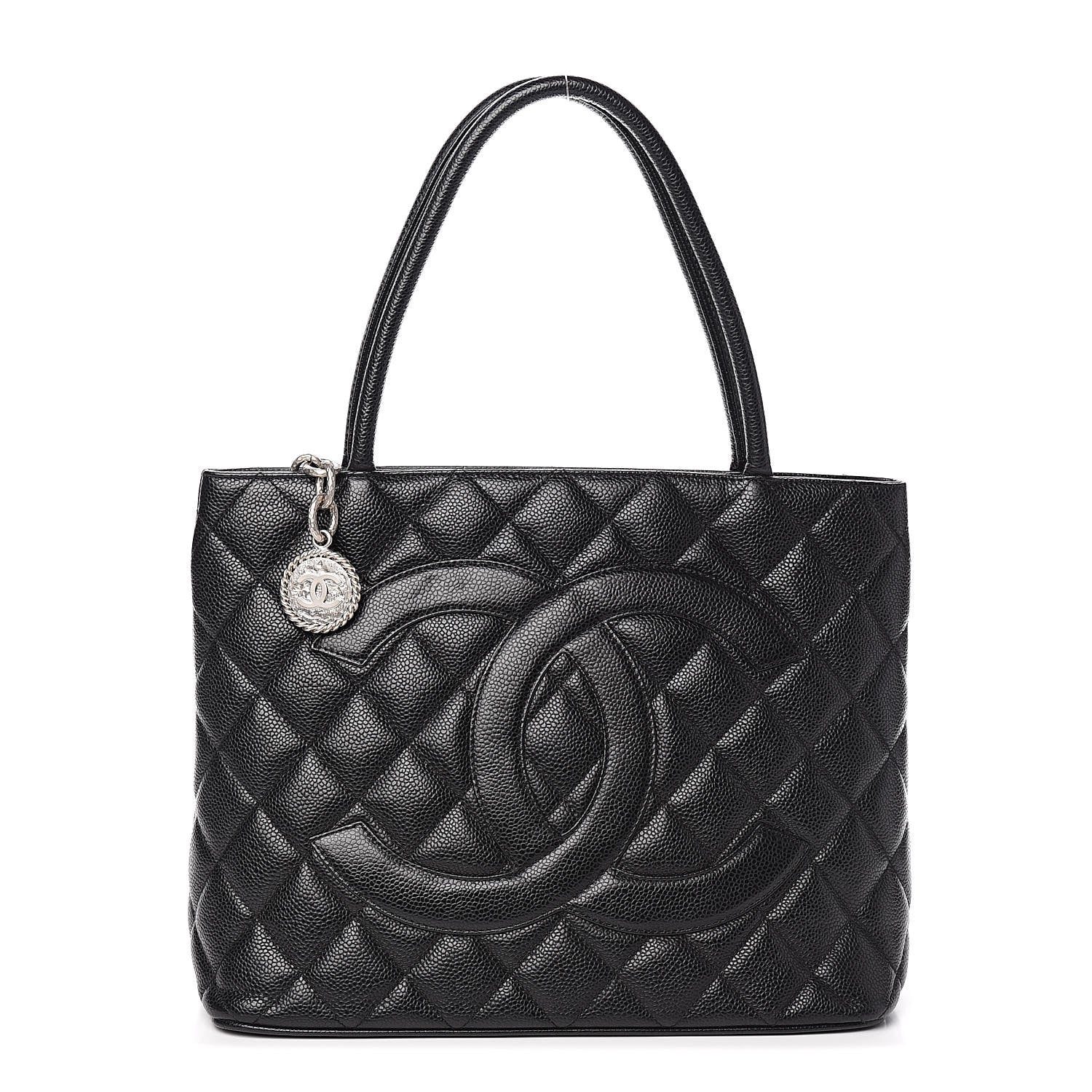 Chanel Caviar Quilted Medallion Tote Black 1 of 10