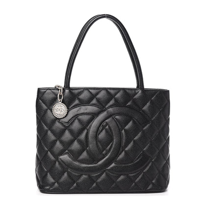 Chanel Caviar Quilted Medallion Tote Black 1 of 10