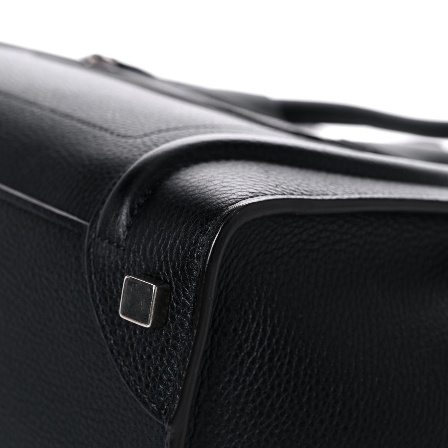 Celine Drummed Calfskin Micro Luggage Black 8 of 15