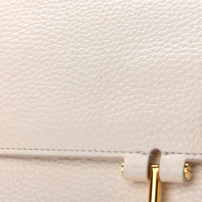 Tom Ford Grained Calfskin Large T Clasp Tara Crossbody Bag White 10 of 10