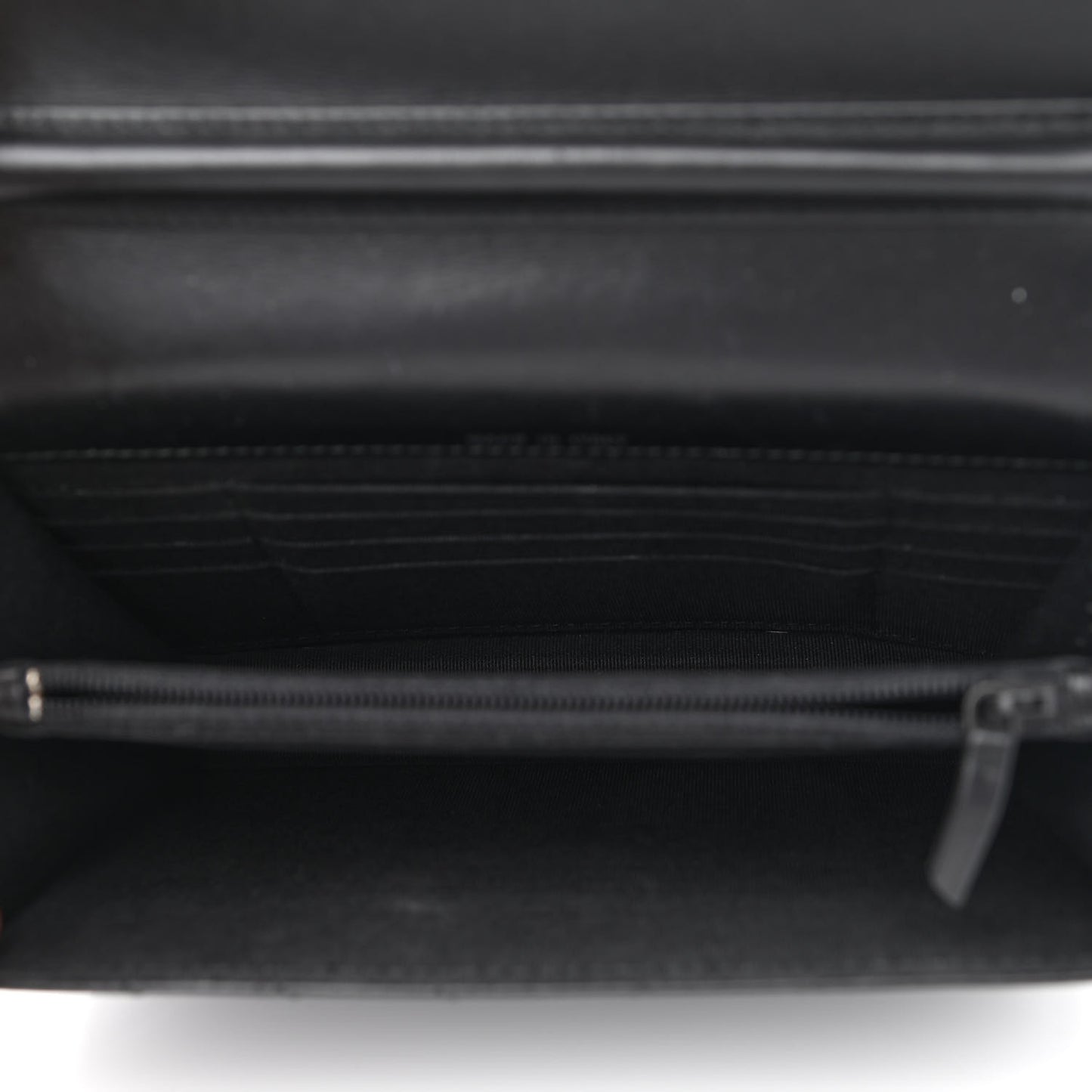 Aged Calfskin Chevron Quilted Reissue 2.55 Square Wallet On Chain WOC So Black