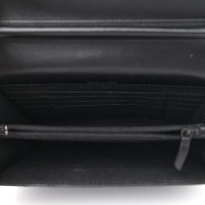 Chanel Aged Calfskin Chevron Quilted Reissue 2.55 Square Wallet On Chain WOC So Black 5 of 11