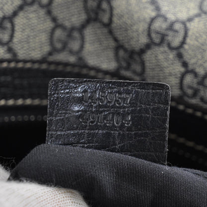 Gucci GG Supreme Monogram Web Large Carry On Duffle Bag Navy 8 of 9