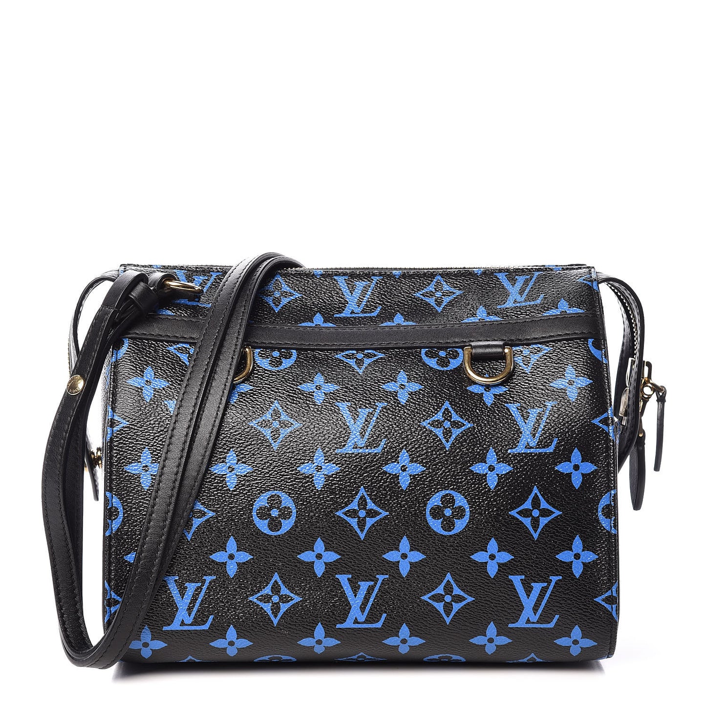 Colored Monogram Speedy Amazon PM Blue Black
