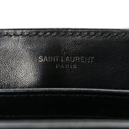 Saint Laurent Calfskin Y Quilted Monogram Monochrome Toy Loulou Crossbody Bag Black 6 of 12