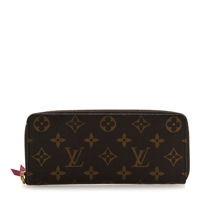 Louis Vuitton Monogram Clemence Wallet Fuchsia 1 of 10