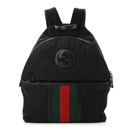 Gucci Techno Canvas Web Parana Backpack Black 1 of 13