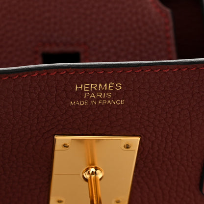 Hermes Togo Birkin 30 Rouge H 6 of 13