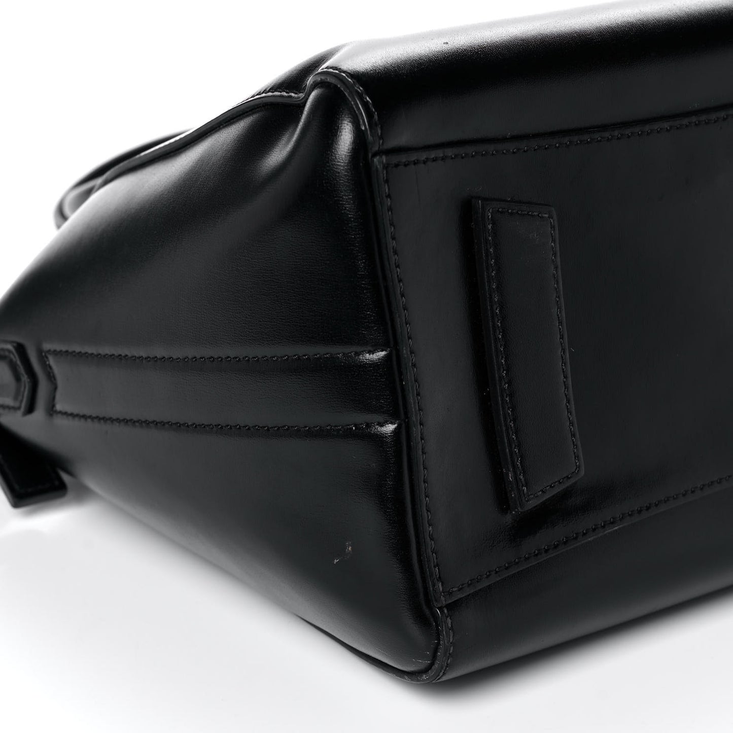Shiny Lord Calfskin Small Antigona Black