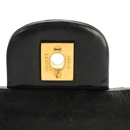 Chanel Lambskin Quilted Medium Double Flap Black 6 of 8