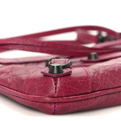 Balenciaga Agneau Arena Classic Hardware Le City Pouch On Strap Framboise 9 of 10