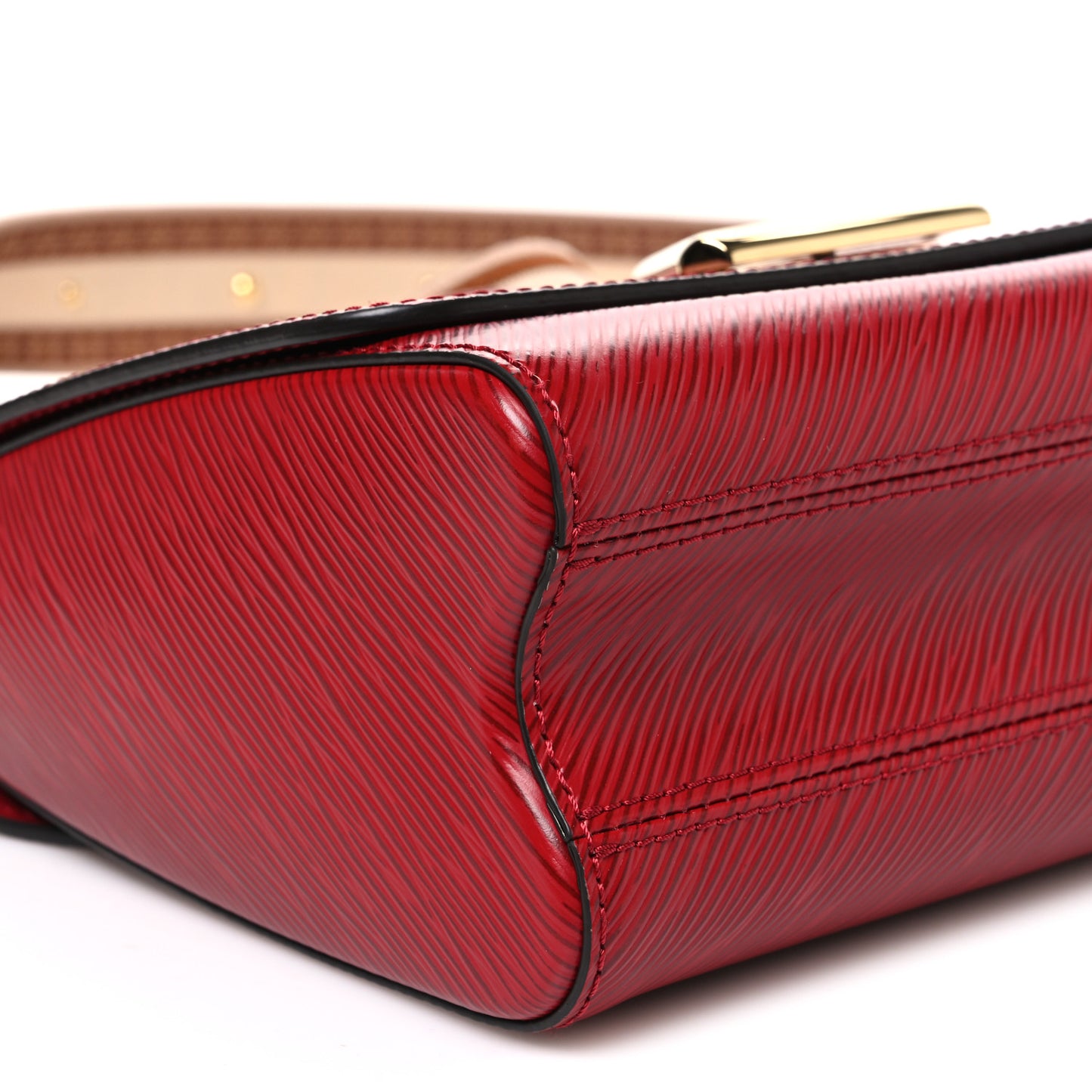 Epi Twist Shoulder Bag MM Rouge