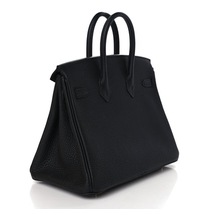 Hermes Togo Birkin 25 Black 3 of 10