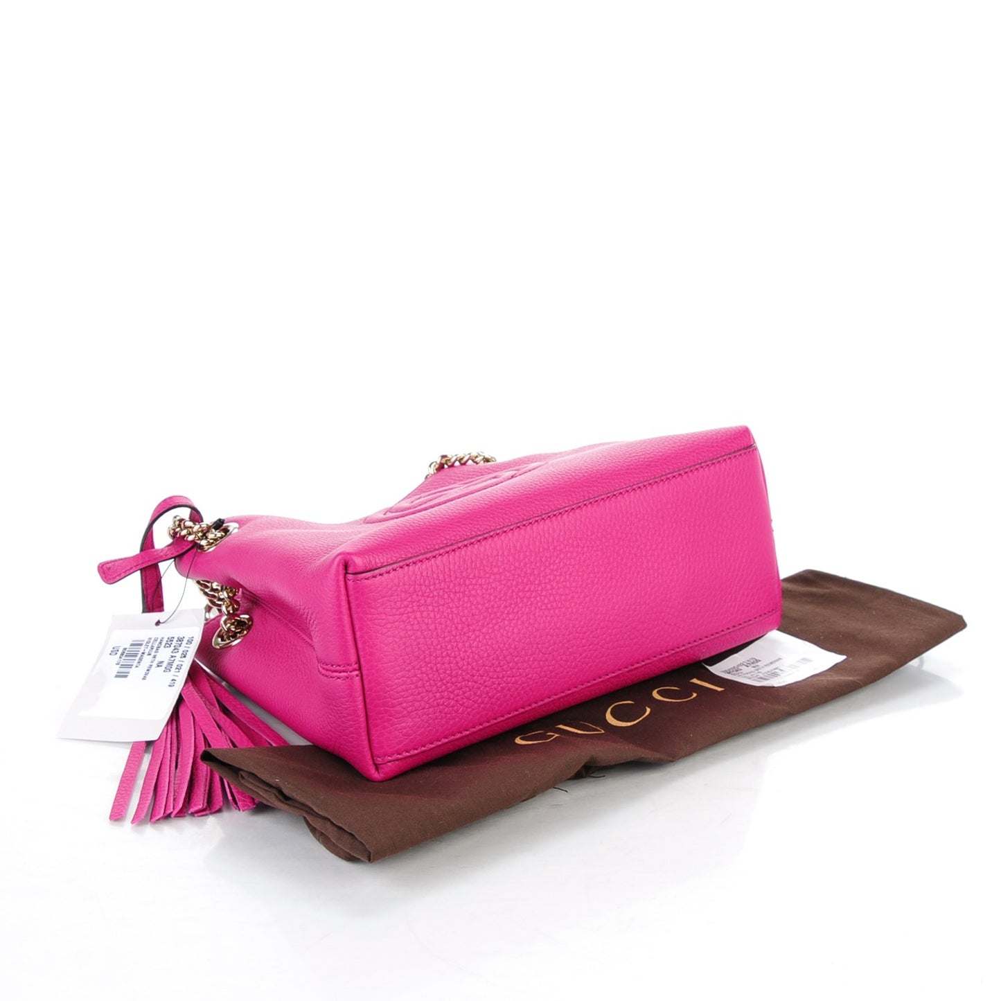 Cellarius Calfskin Small Soho Chain Shoulder Bag Bright Bouganville