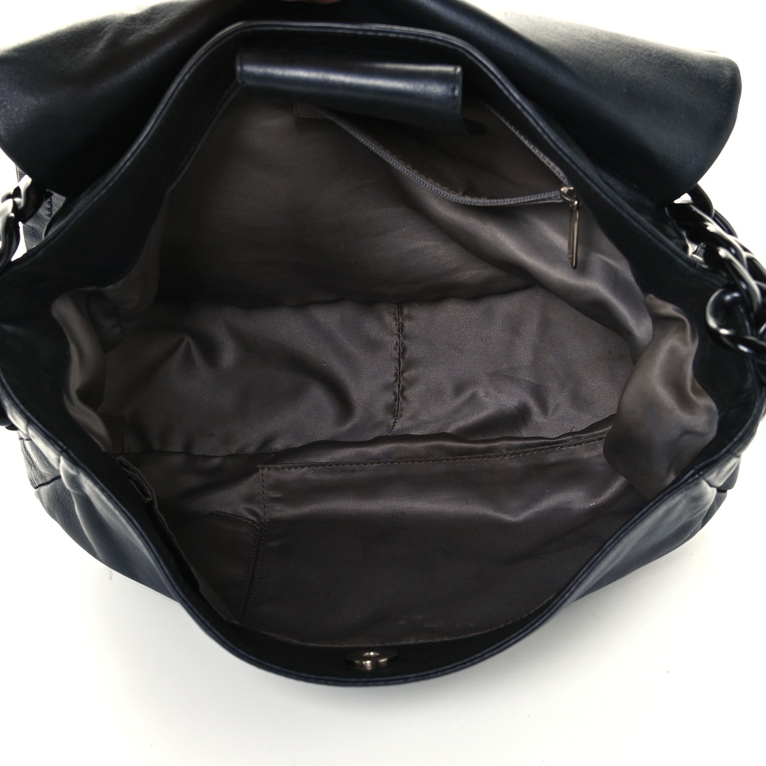 Chanel Calfskin Modern Chain Hobo Flap Black 5 of 10