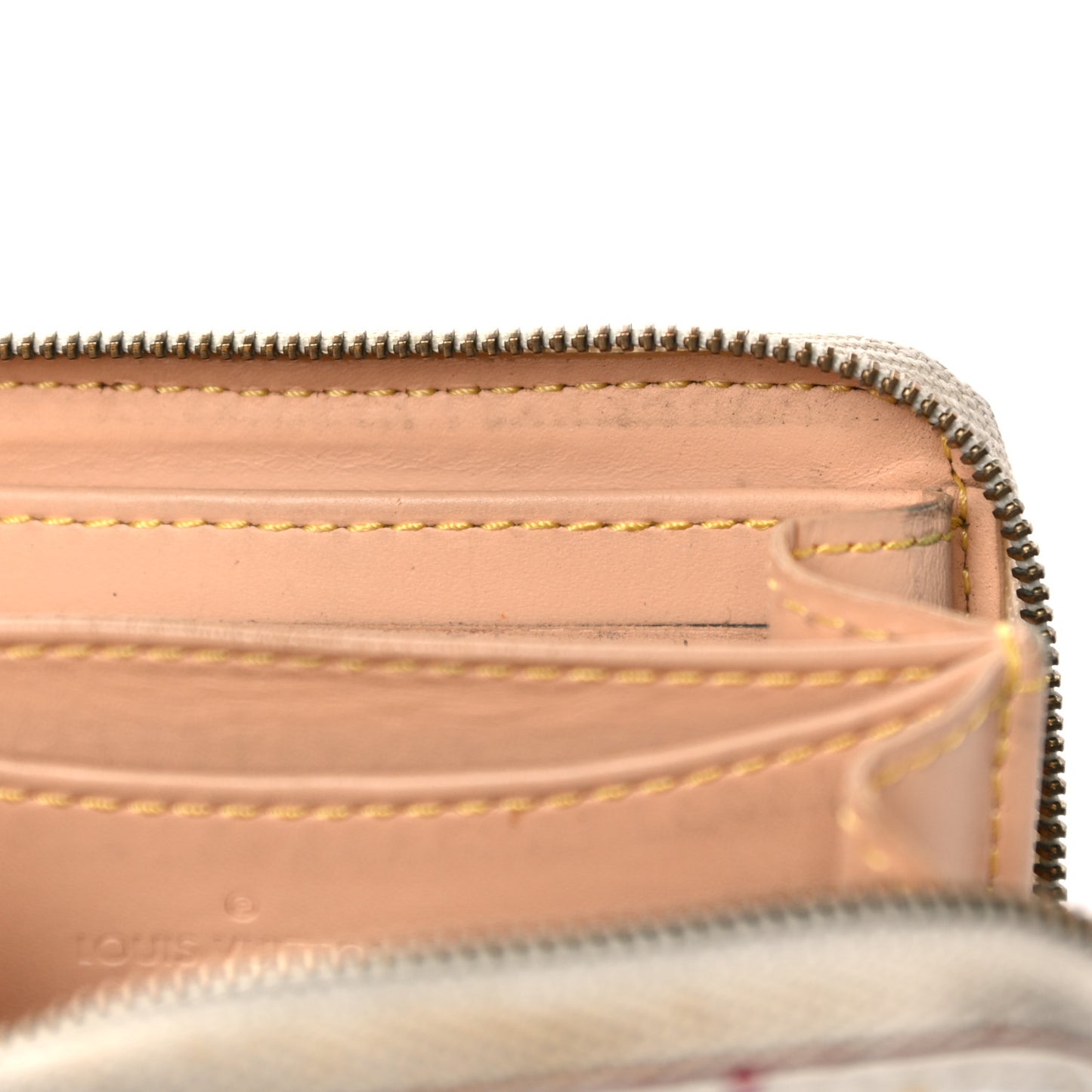 Monogram Multicolor Zippy Coin Purse Wallet White