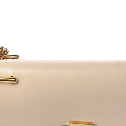 Chloe Grained Calfskin Lambskin Bi-Color Drew Shoulder Bag Black Powder Beige 10 of 18