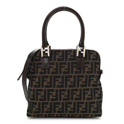 Fendi Zucca Top Handle Shoulder Bag Tote Tobacco 1 of 10