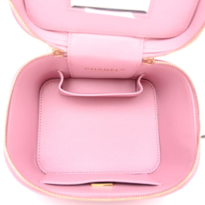 Chanel Caviar Quilted Small CC Vanity Case Pink 5 of 11