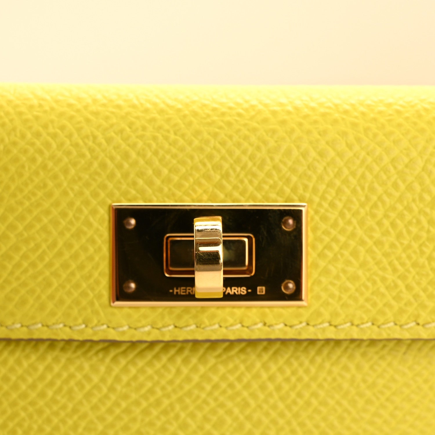 Hermes Swift Epsom Pocket Kelly Shoulder Strap Nata Lime 6 of 6