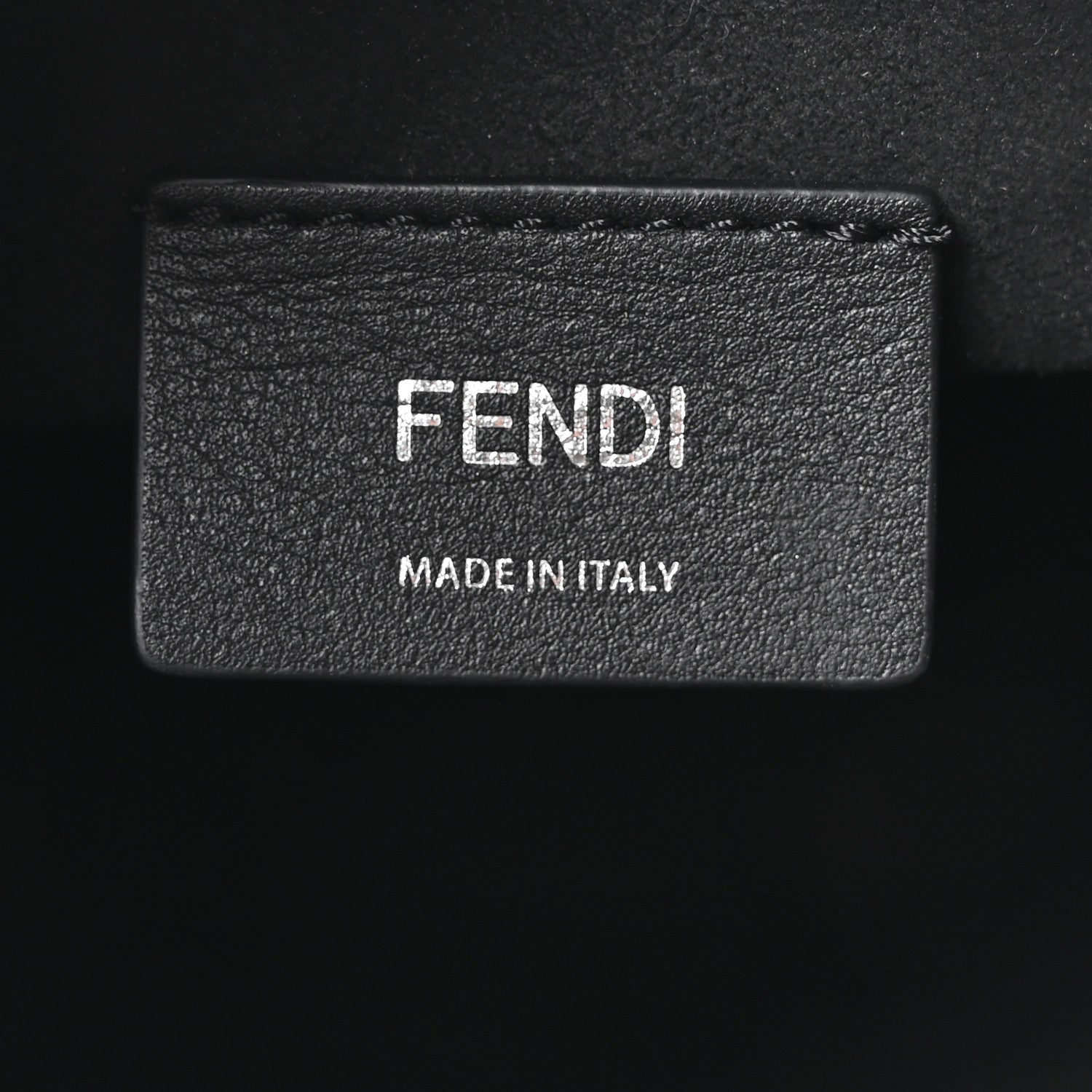 Fendi Vitello King F is Fendi Logo Embossed Mini Mon Tresor Bucket Bag Black 6 of 10