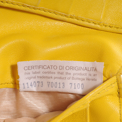 Bottega Veneta Nappa Intrecciato French Compact Wallet Yellow 7 of 10