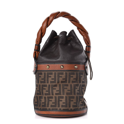 Fendi Zucca Small Palazzo Bucket Bag Tobacco 1 of 11