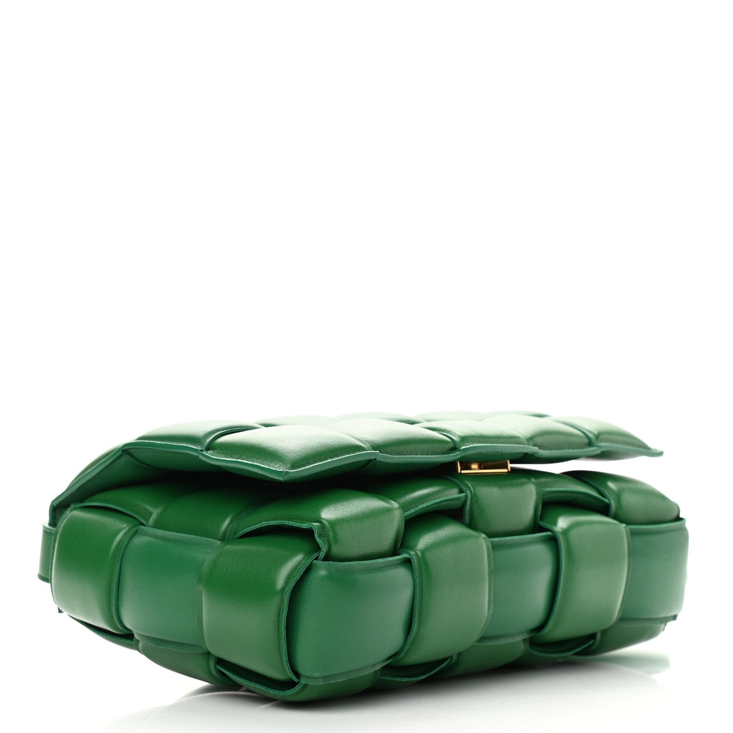 Bottega Veneta Nappa Maxi Intreccio Padded Cassette Crossbody Bag Racing Green 4 of 9
