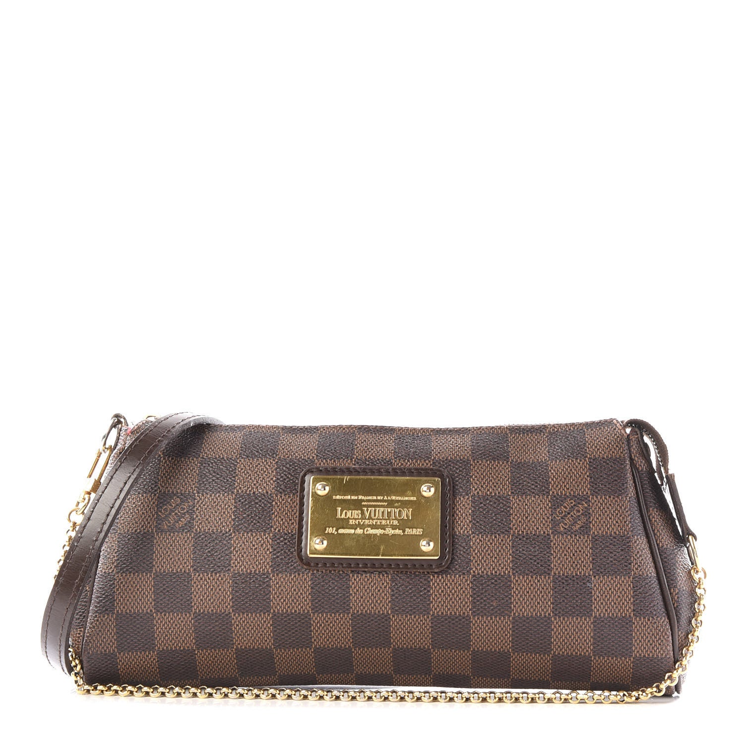 Louis Vuitton Damier Ebene Eva Clutch 1 of 11